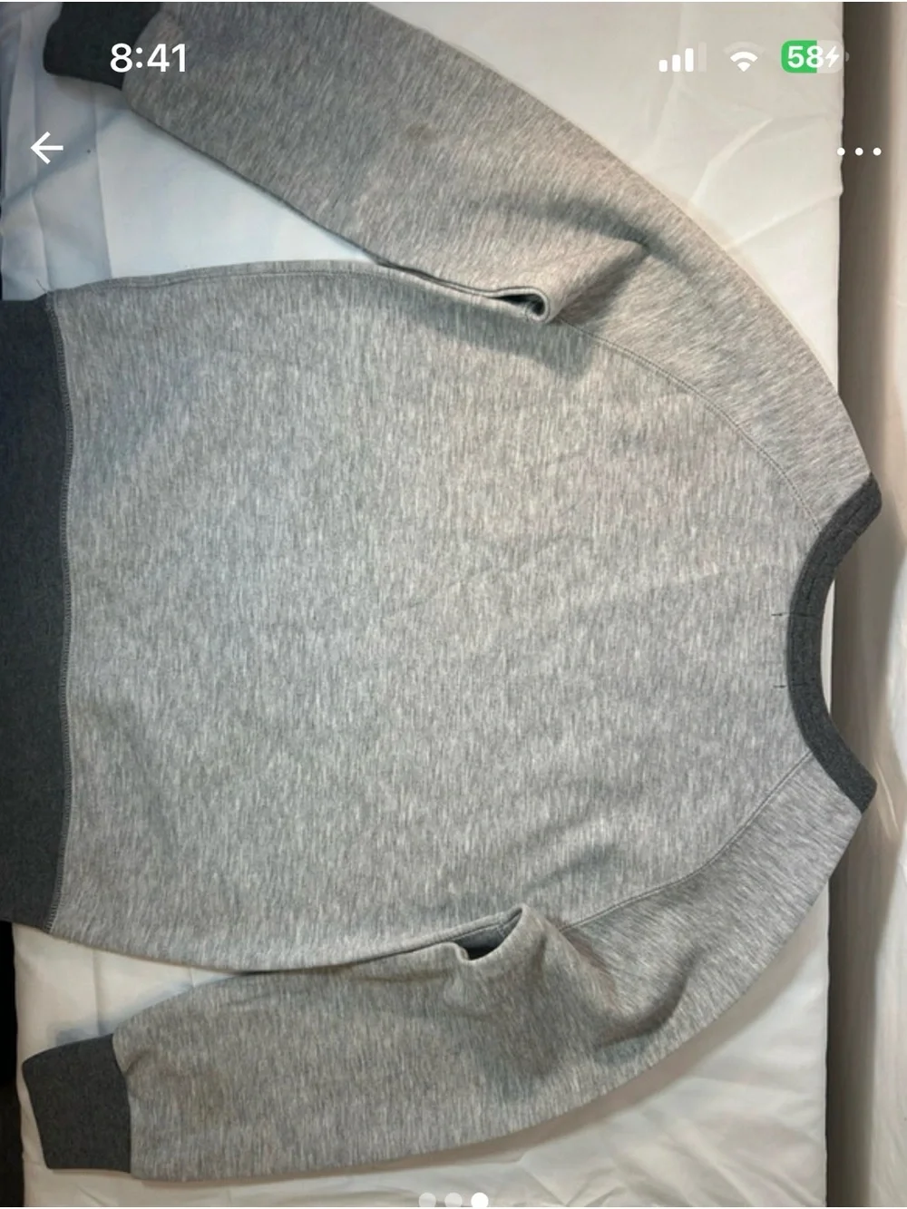 Ralph Lauren Heather Gray Sweatshirt with Red & Navy Graphic